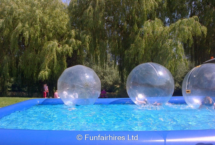 Hire a Funfair Water walkers Water Zorbs Hire