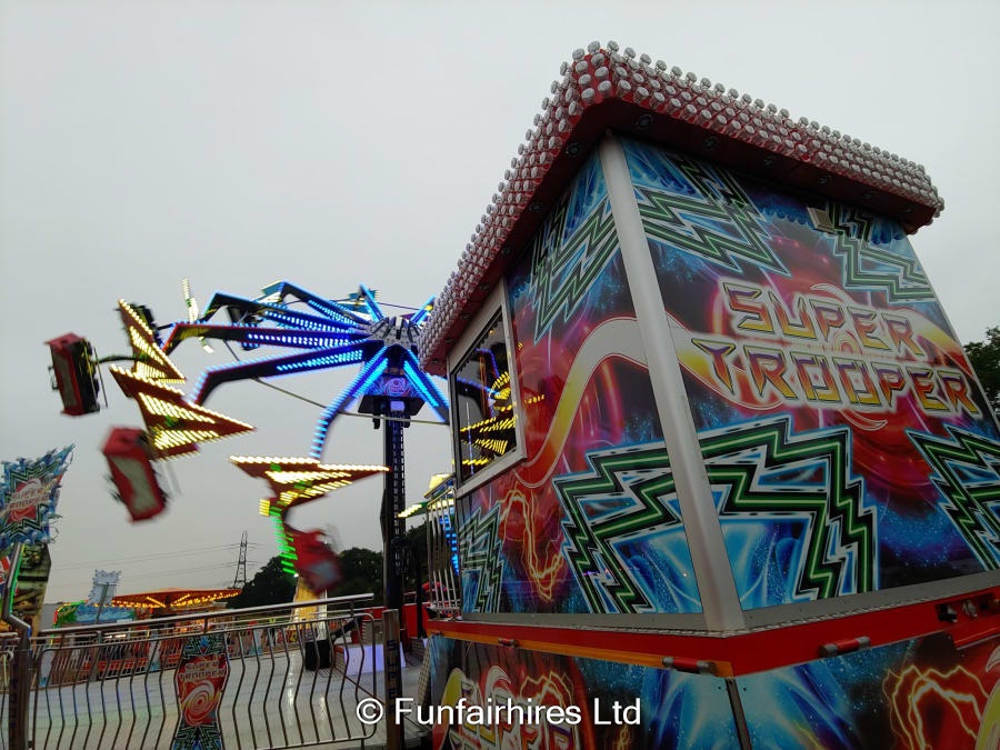 Hire a Funfair Supertrooper Fairground Ride Hire